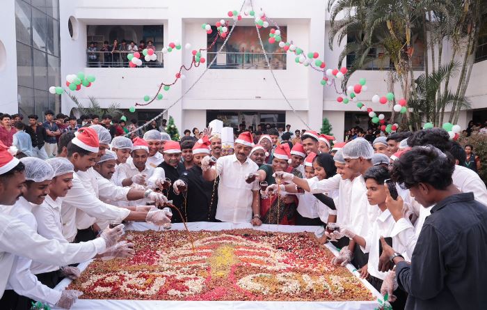 AJK College's Christmas cake Mixing Ceremony3